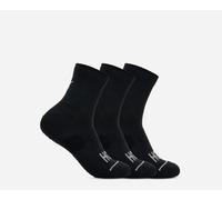 HOKA Quarter Run Sock 3-Pack in Black/Black/Black, Size Medium
