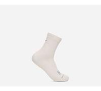 HOKA Quarter Run Sock in White, Size Large