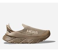 HOKA Restore TC Recovery Shoes in Dune/Oxford Tan, Size 9.5
