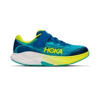 Hoka Rincon 4 Junior Running Shoes | UK J10 in Electric Aqua/Neon Hoka Citrus