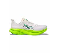 Hoka - Road running shoes - Mach 6 M White/Neon Lime for Men - Size 9 US White 9 US