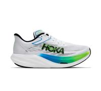 HOKA Rocket X 3 Race Shoes in Frost/Electric Lime, Size 9.5