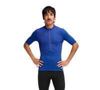 HOKA Men's SkyBreeze Short Sleeve Zip in Ultramarine, Size XL