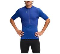 HOKA Men's SkyBreeze Short Sleeve Zip in Ultramarine, Size XL