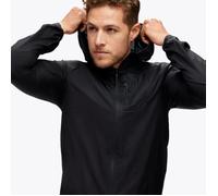 HOKA® Skyflow Jacket for Men - Lightweight Black Running Jacket with Hood and Zip