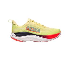 Hoka Skyflow Shoes Yellow Red SS26, Size EU 42