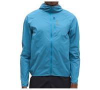 HOKA Men's SkyFlow Wind Jacket in Night Glow Blue, Size Large
