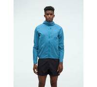 HOKA Men's SkyFlow Wind Jacket in Night Glow Blue, Size Medium