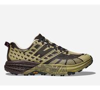 HOKA Speedgoat 2 Trail Shoes in Cast Iron/Oatgrass, Size 8