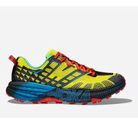 HOKA Speedgoat 2 Trail Shoes in Hoka Citrus/Hoka Blue, Size 5