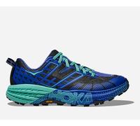 HOKA Speedgoat 2 Trail Shoes in Obsidian/Ultramarine, Size 6