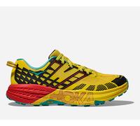 HOKA Speedgoat 2 Trail Shoes in Sour Lemon/Black, Size 5.5