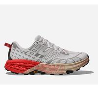 HOKA Speedgoat 2 Trail Shoes in White/Tomato, Size 5