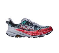 Hoka Speedgoat 6 Gray Red Shoes, Size EU 42 2/3
