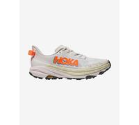 HOKA Men's Speedgoat 6 Trail Shoes in White/Neon Tangerine, Size 10.5