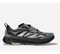 HOKA Stealth/Tech Mafate Speed 4 Lite Trail Shoes in Black/White, Size 8.5