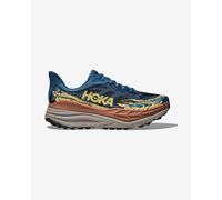 HOKA Men's Stinson 7 Trail Shoes in Foggy Night/Cardamom, Size 7.5