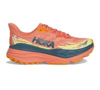 HOKA Women's Stinson 7 Trail Shoes in Feldspar/Mountain Fog, Size 4