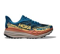 Hoka - Trail running shoes - Stinson 7 M Foggy Night/Cardamom for Men in Recycled Polyester - Size 9,5 US - Blue Blue