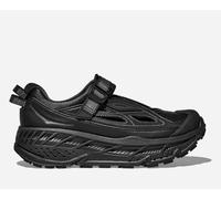 HOKA Stinson Breeze Lifestyle Shoes in Black/Carbon Black, Size 4.5