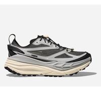 HOKA Stinson One7 Trail Shoes in Stellar Grey/Eggshell, Size 5