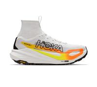 Hoka Tecton X 4 Men's Trail Running Shoes | UK 13.5 in Frost/Neon Tangerine