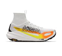 Hoka Tecton X 4 Women's Trail Running Shoes | UK in Frost/Neon Tangerine