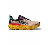 HOKA Women's Challenger 7 Road Running Shoes in Oatmeal/Zest, Size 4