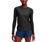 Hoka - Trail running T-shirt - W Airolite Long Sleeve 2.0 Raindrop for Women - Size M - Black Black M