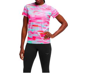 Hoka - Trail running T-shirt - W Airolite Short Sleeve 2.0 Pink Blurr for Women - Size XS Pink XS