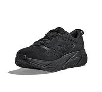 HOKA Unisex-Adult Clifton L Suede Sneaker, Black/Black, 15 Women/14 Men