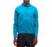 HOKA Men's SkyFlow Wind Jacket in Night Glow Blue, Size Medium