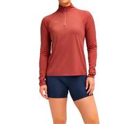 Hoka - Women's half-zip trail running T-shirt - W GlideTech Quarter Zip Rouge for Women - Size S - Red Red