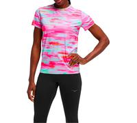 Hoka - Women's trail running T-shirt - W Airolite Short Sleeve 2.0 Pink Blurr for Women - Size M Pink M