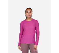 HOKA Women's Airolite Run Long Sleeve Top in Fuschia, Size 2XL