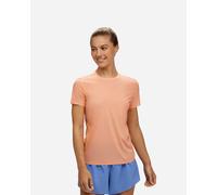 HOKA Women's Airolite Run Short Sleeve Top in Papaya, Size XL