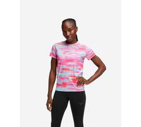 HOKA Women's Airolite Short Sleeve Top 2.0 in Pink Blurr, Size 2XL