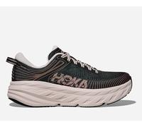 HOKA Women's Bondi 7 Lifestyle Shoes in Black/Rose Cream, Size 3.5