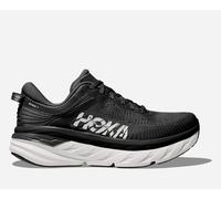 HOKA Women's Bondi 7 Road Running Shoes in Black/White, Size 4.5