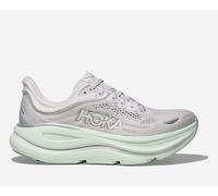 HOKA Women's Bondi 9 Road Running Shoes in Cosmic Grey/Sea Glass, Size 4
