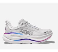 HOKA Women's Bondi 9 Road Running Shoes in Cosmic Grey/White, Size 3.5