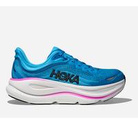 HOKA Women's Bondi 9 Road Running Shoes in Skyward Blue/Neon Fuchsia, Size 4