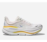 Hoka Bondi 9 Textile Synthetic Women's Running Trainers - White Grout - Size:UK 6