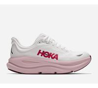 HOKA Women's Bondi 9 Road Running Shoes in White/Pink Opal, Size 4