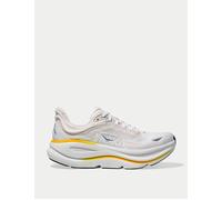 Hoka Bondi 9 Textile Synthetic Women's Running Trainers - White Grout - Size:UK 7