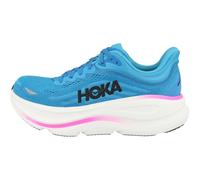 Hoka Bondi 9 Womens | Skyward Blue / Neon Fuchsia - Blue / Standard / 8.5