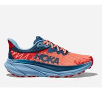 HOKA Women's Challenger 7 in Papaya/Real Teal, Size 4.5