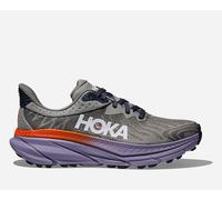 HOKA Women's Challenger 7 Road Running Shoes in Galactic Grey/Wild Indigo, Size 4