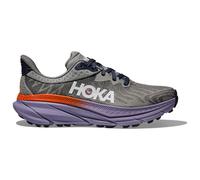 HOKA Women's Challenger 7 Road Running Shoes in Galactic Grey/Wild Indigo, Size 5