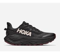 HOKA Women's Challenger 8 GORE-TEX Trail Shoes in Black/Varsity Burgundy, Size 3.5